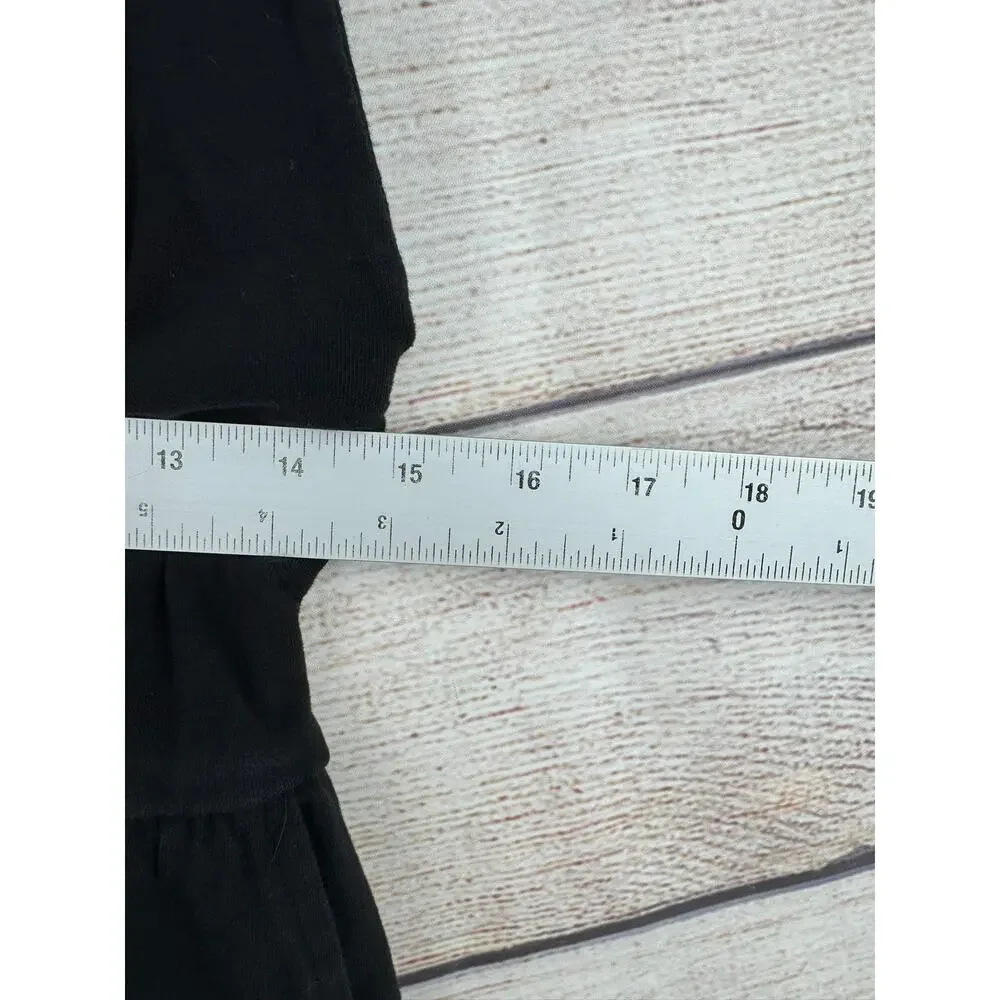 Free People Halter Jumpsuit Womens XS Black Stretch Tie‎ Neck